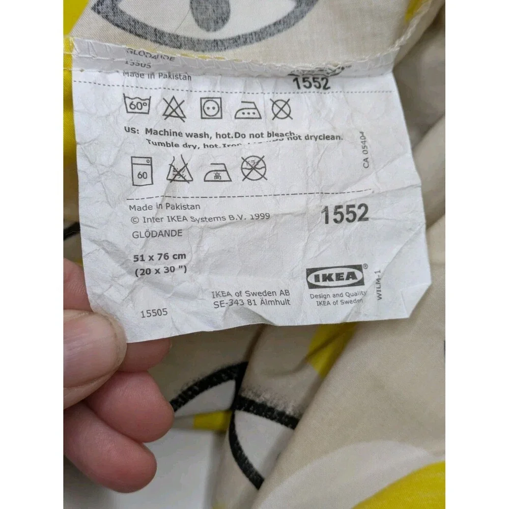 IKEA Glödande Wondermooi TWIN Pillowcase Evil Eye Boho Moon Phases 20